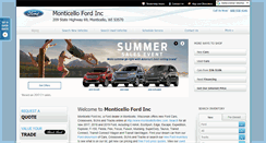 Desktop Screenshot of monticellofordinc.com
